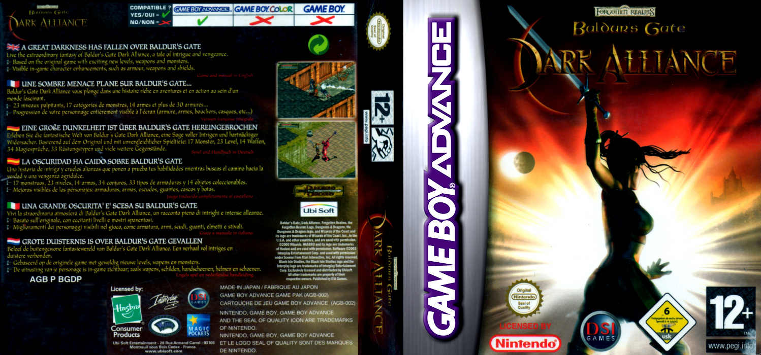 Baldur's Gate - Dark Alliance — box-texture (EU)