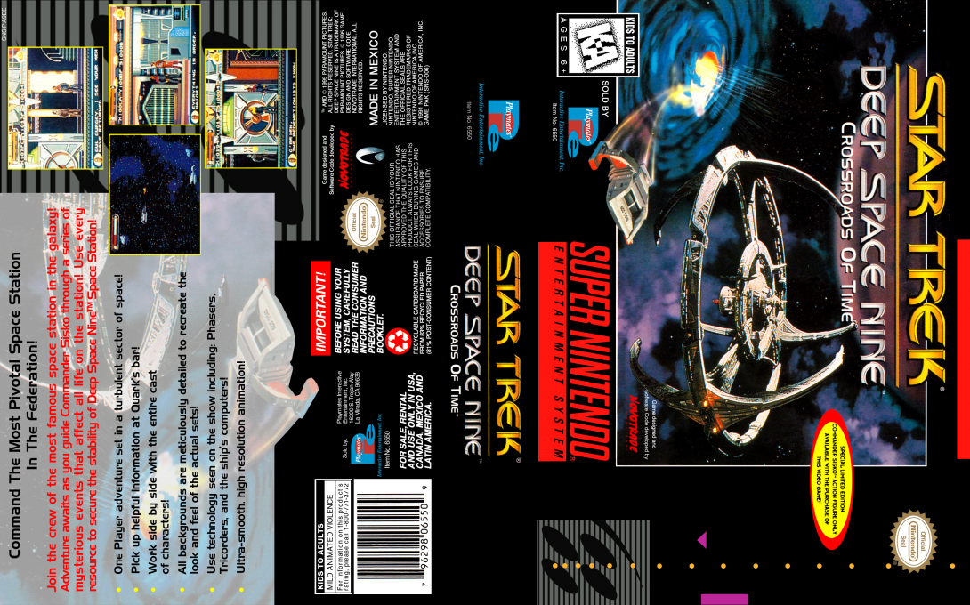 Star Trek - Deep Space Nine - Crossroads Of Time — box-texture (US)
