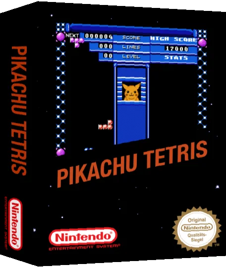 Pikachu Tetris — box-3D (SS)