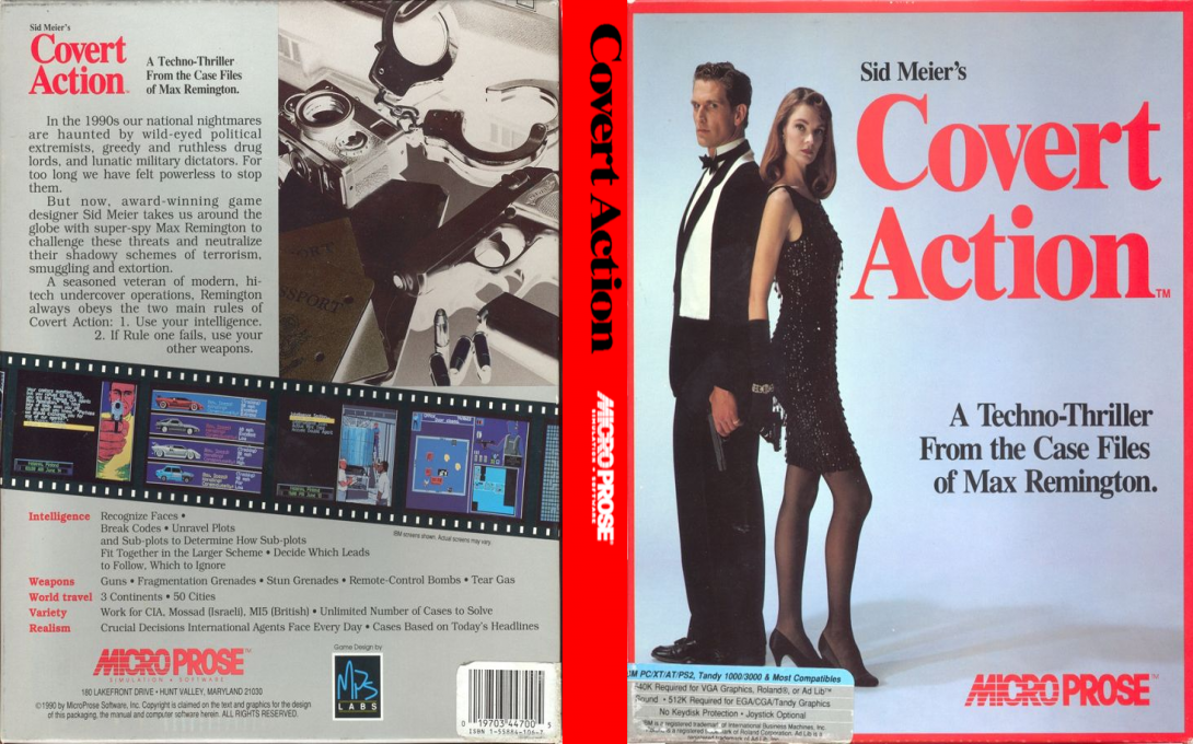 Sid Meier's Covert Action — box-texture (US)