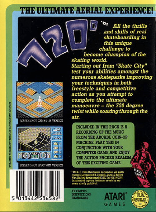 720 Degrees — box-2D-back (EU)