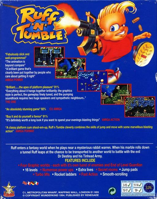 Ruff 'n' Tumble — box-2D-back (WOR)