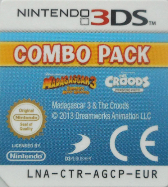 Combo Pack - Madagascar 3 - Europe's Most Wanted + Croods, The - Prehistoric Party! — support-texture (EU)