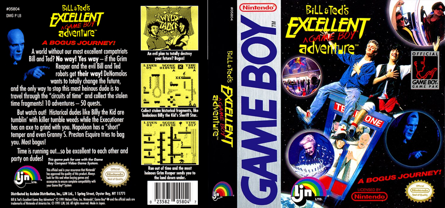 Bill & Ted's Excellent Game Boy Adventure — box-texture (US)