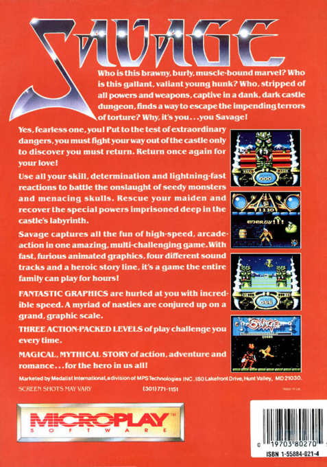 Savage — box-2D-back (US)
