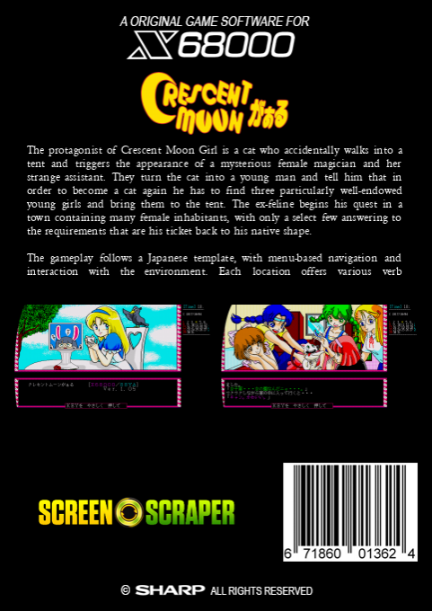 Crescent Moon Girl — box-2D-back (SS)
