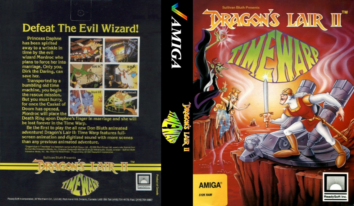 Dragon's Lair II - Time Warp — box-texture (WOR)