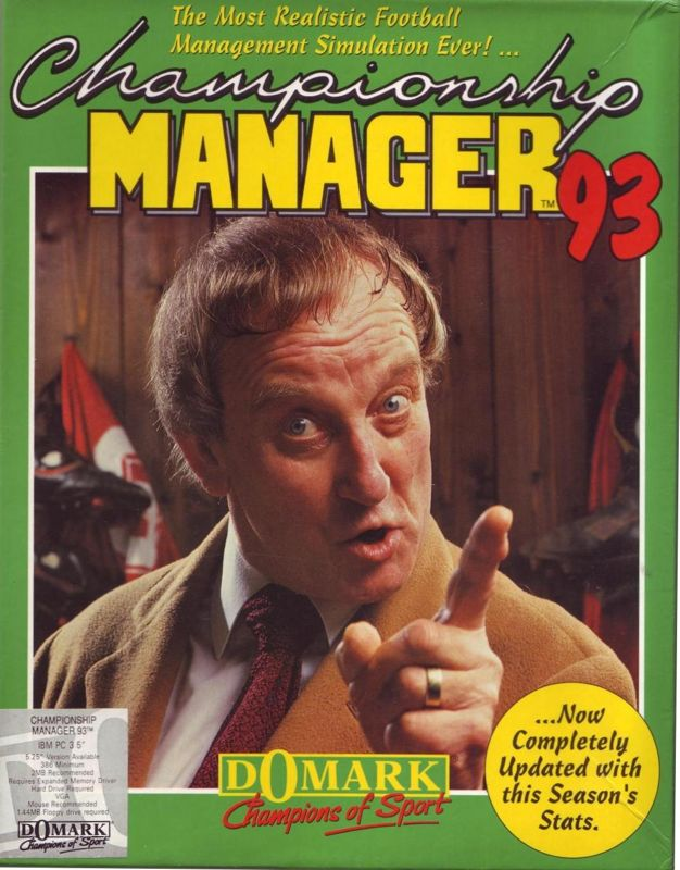 Championship Manager 93 box art