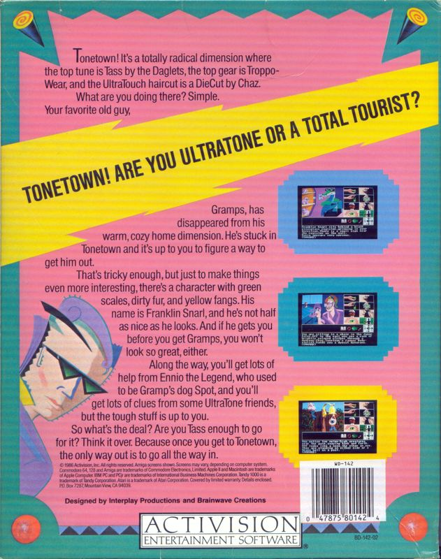 Tass Times in Tonetown — box-2D-back (US)