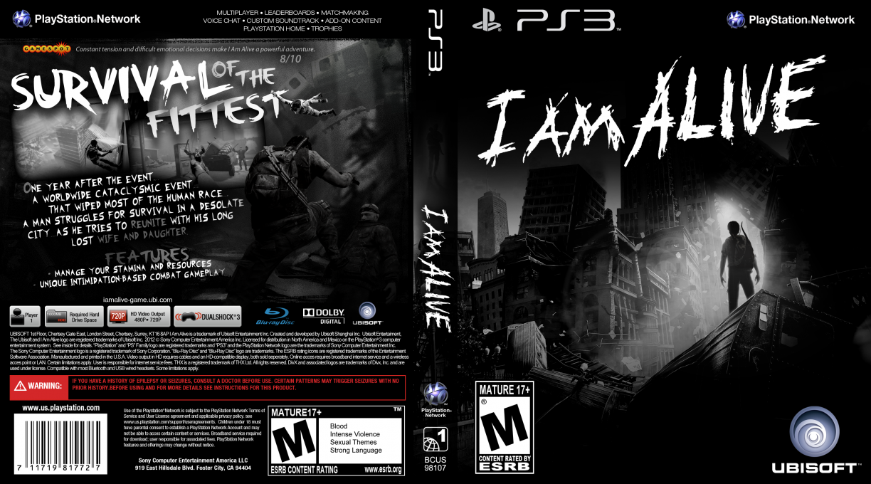 I Am Alive — box-texture (US)