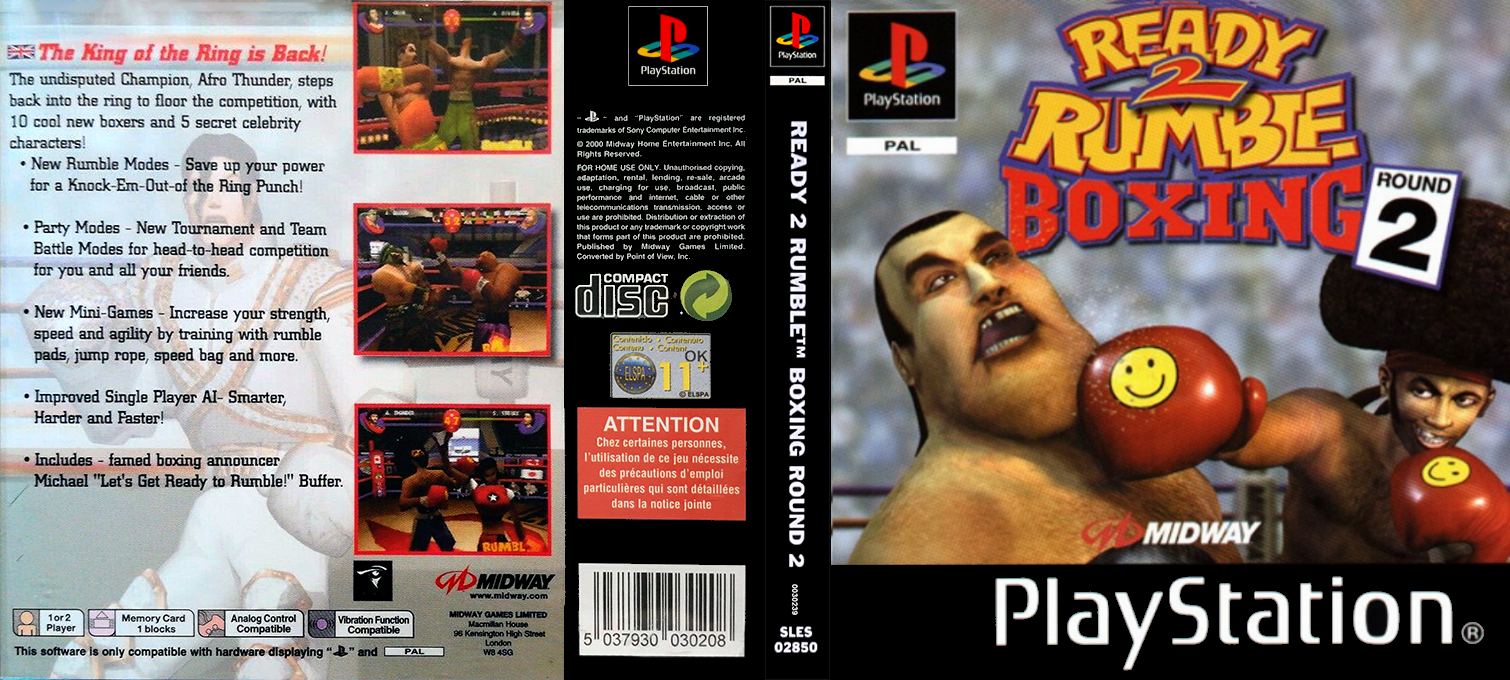 Ready 2 Rumble Boxing Round 2 — box-texture (EU)