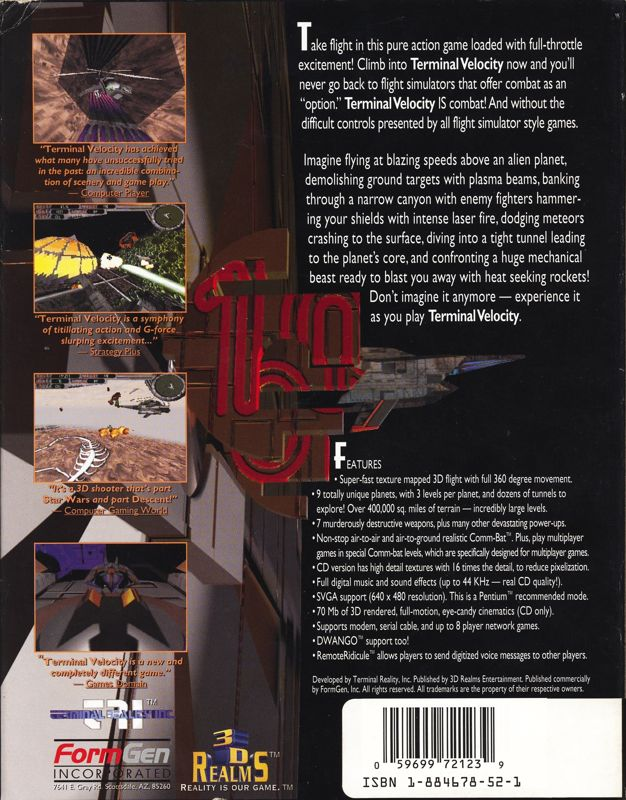 Terminal Velocity — box-2D-back (US)