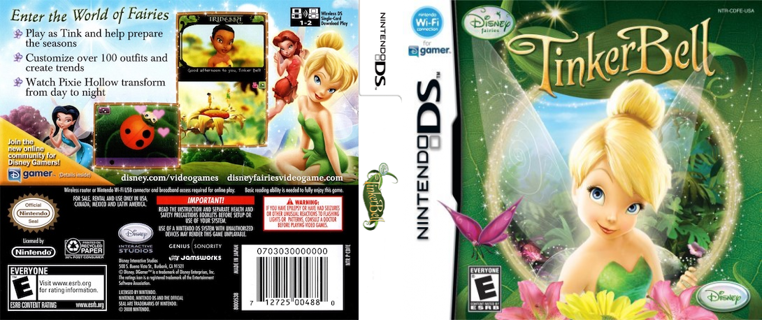 Tinker Bell to Tsuki no Ishi — box-texture (US)