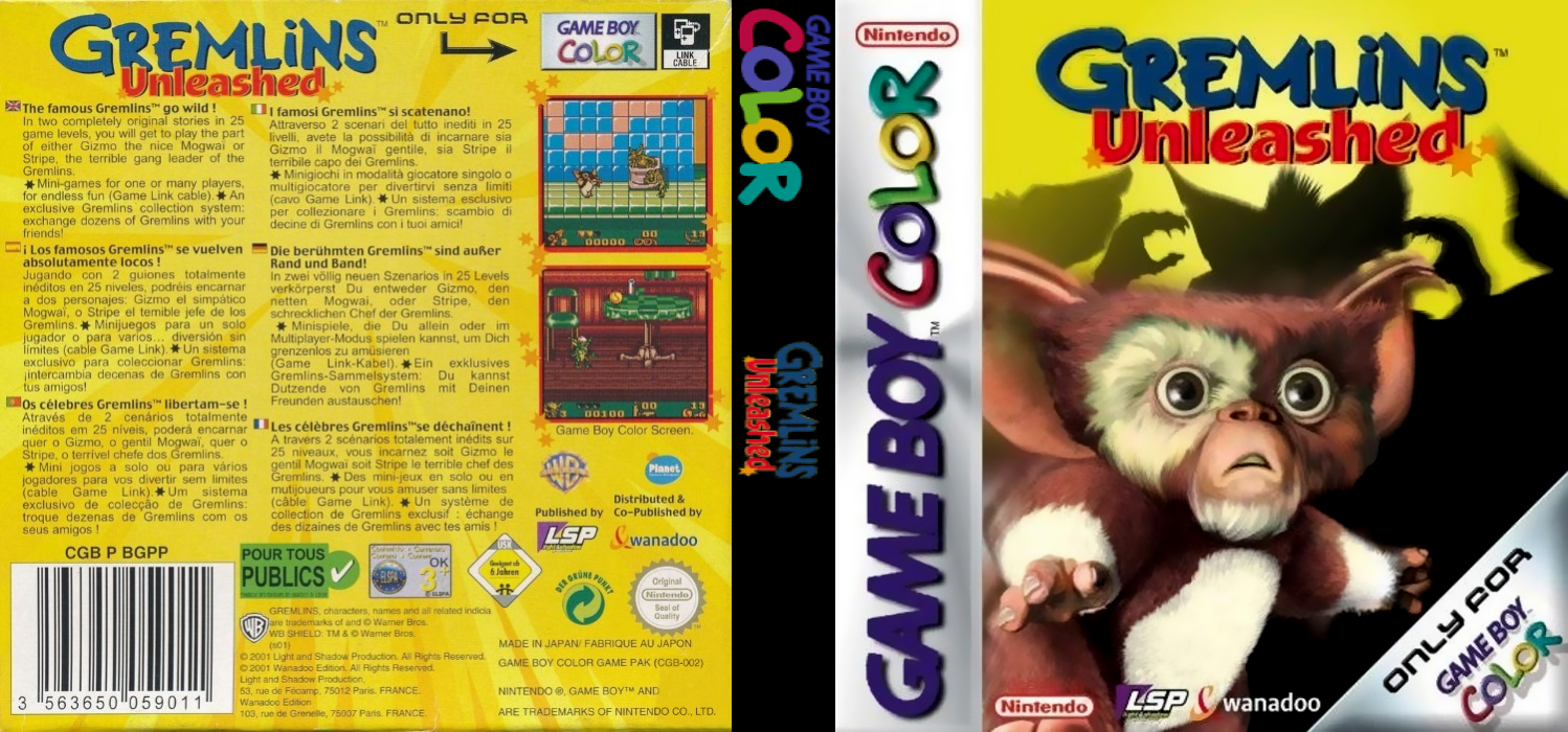 Gremlins Unleashed — box-texture (EU)