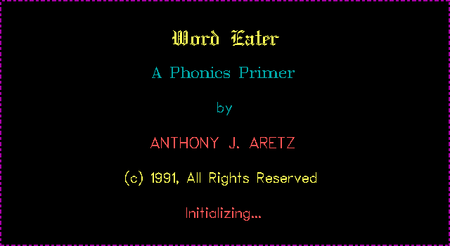 EGA Word Eater box art