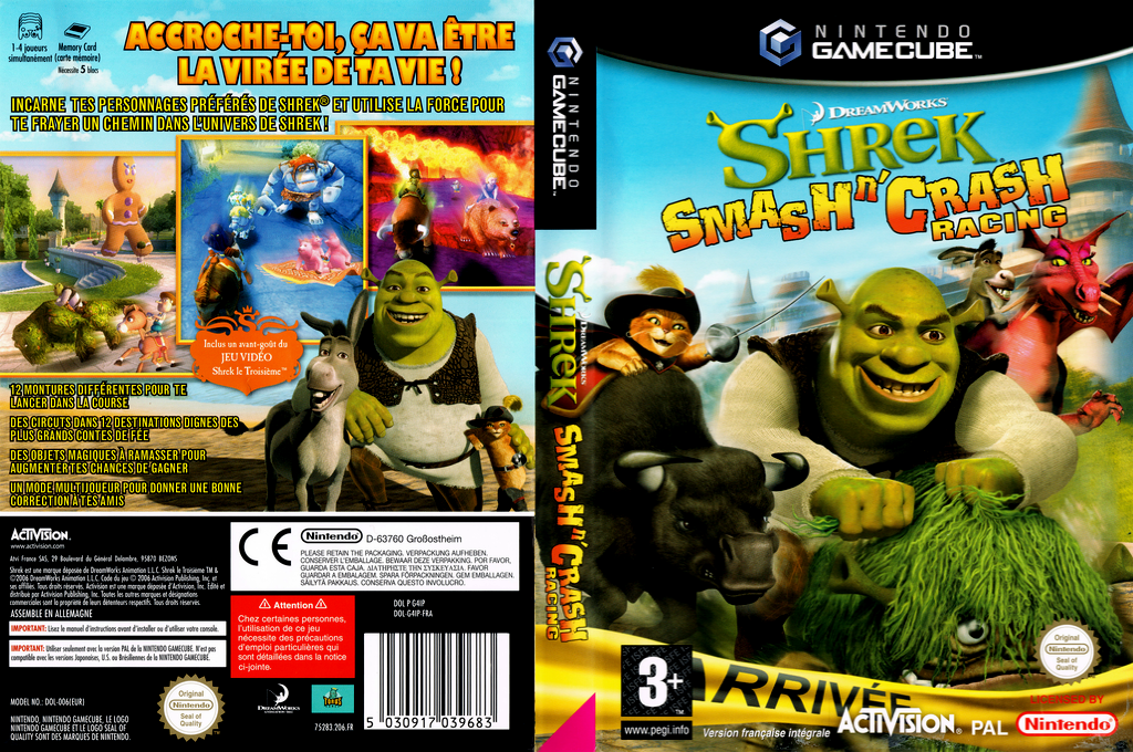 Shrek Smash n' Crash Racing — box-texture (FR)