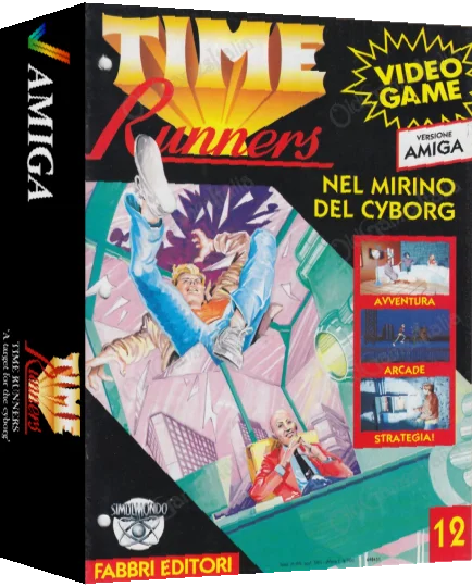 Time Runners 12 - A Target for the Cyborg — box-3D (IT)