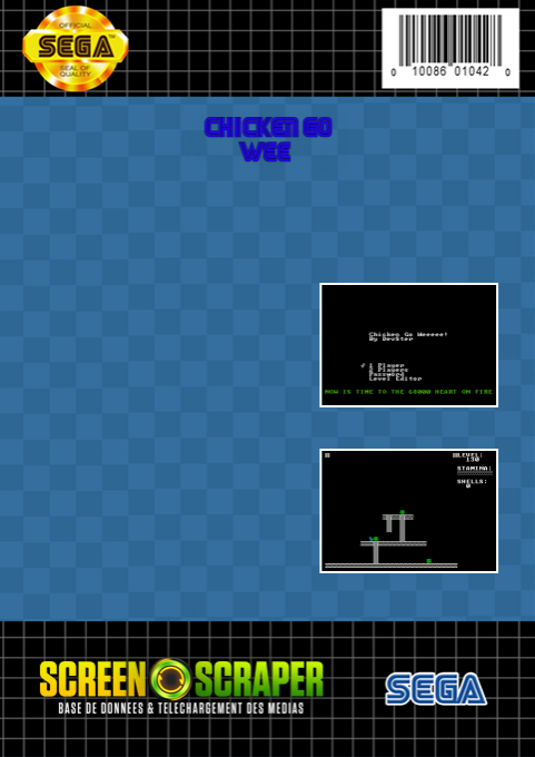 Chicken Go Wee! — box-2D-back (SS)