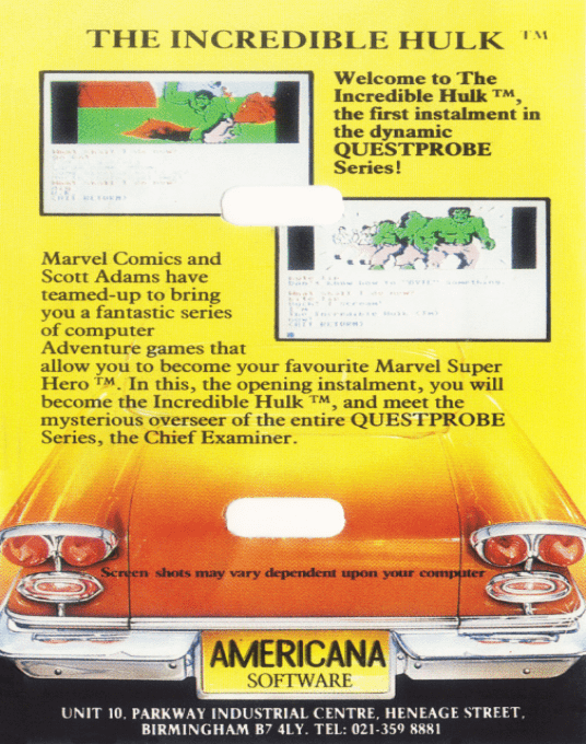 Questprobe Featuring The Hulk — box-2D-back (EU)