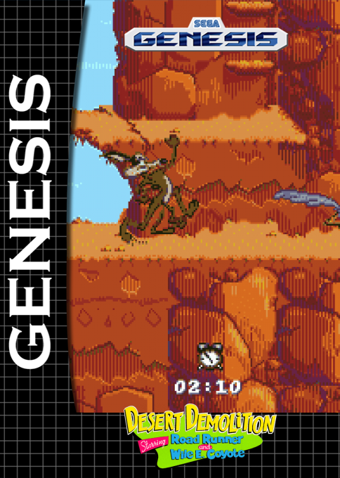 Desert Demolition Starring Road Runner And Wile E. Coyote — box-2D (SS)