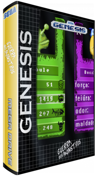 Guerra Dos Monstros — box-3D (SS)