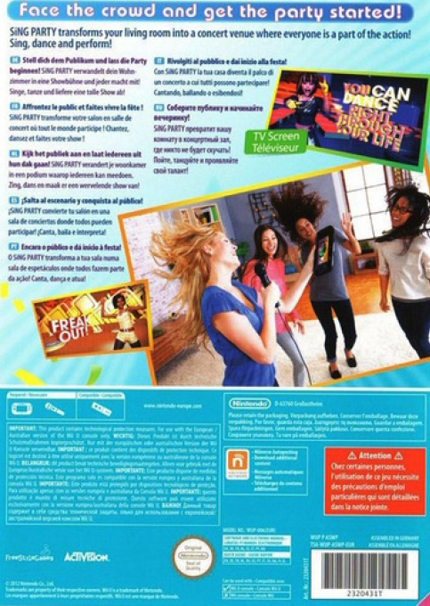 Sing Party — box-2D-back (EU)
