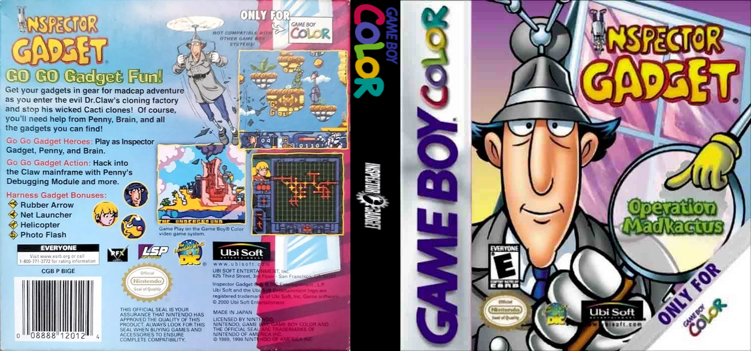Inspector Gadget - Operation Madkactus — box-texture (US)