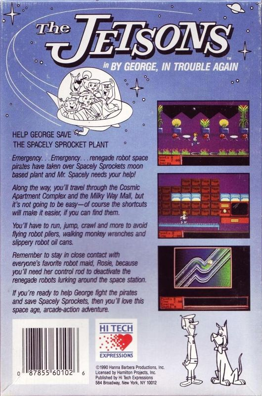 Jetsons, The - By George, In Trouble Again — box-2D-back (US)