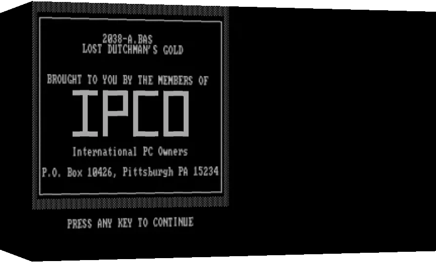 Lost Dutchman's Gold — box-3D (WOR)