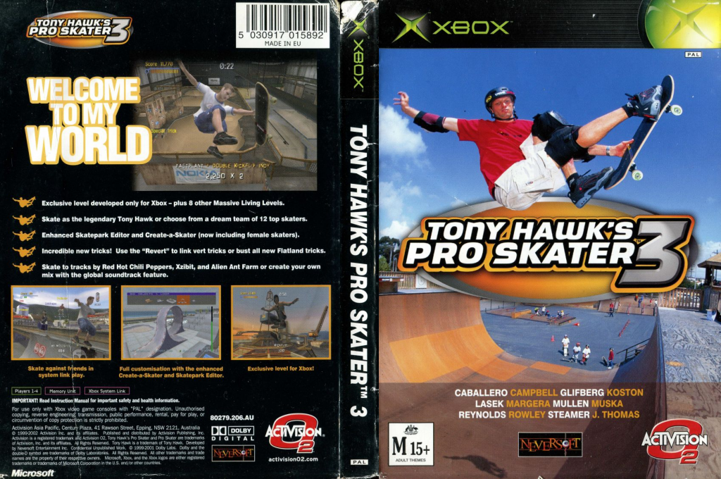 Tony Hawk's Pro Skater 3 — box-texture (AU)
