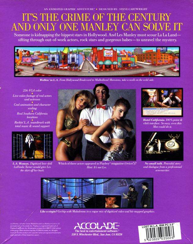 Manley In - Lost In La, Les — box-2D-back (EU)