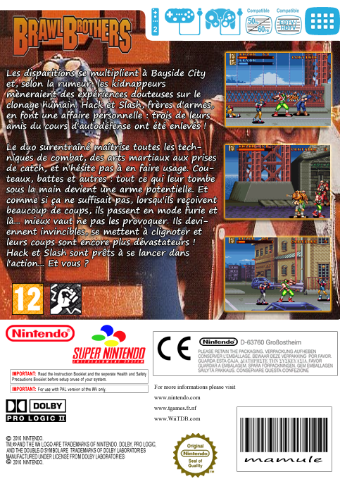 Brawl Brothers — box-2D-back (FR)