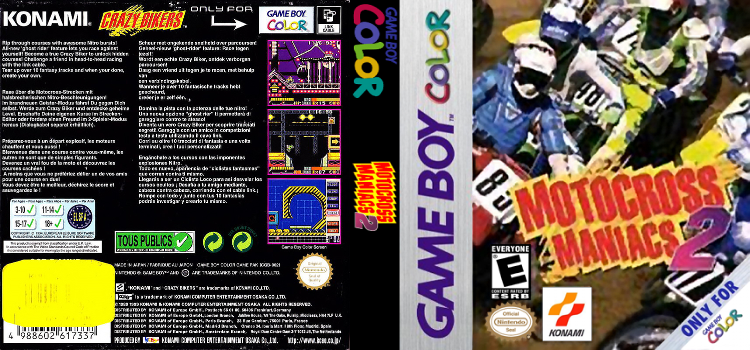 Motocross Maniacs 2 — box-texture (US)