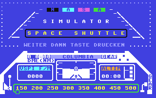 Nasa Simulator : Space Shuttle — sstitle (DE)