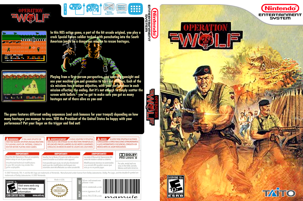 Operation Wolf — box-texture (US)