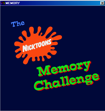 The Nicktoons Memory Challenge box art