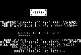 Wizfix - Wizardry Editor — ss (WOR)