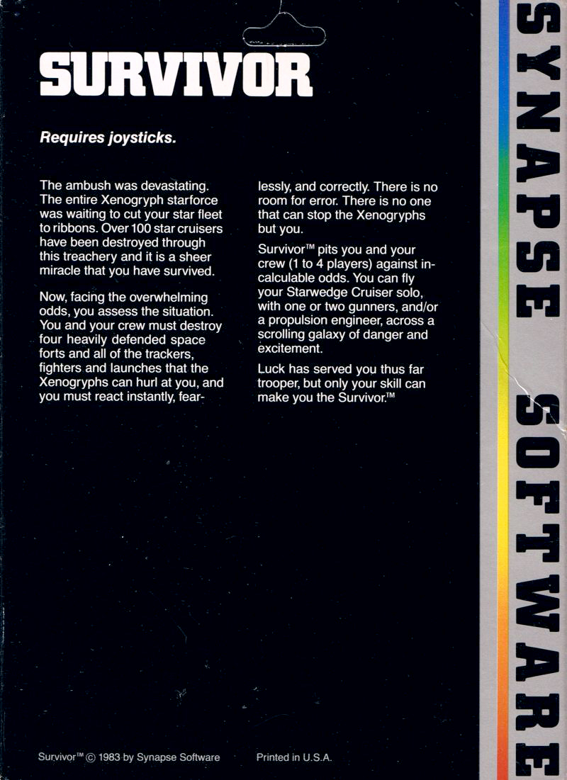 Survivor — box-2D-back (US)