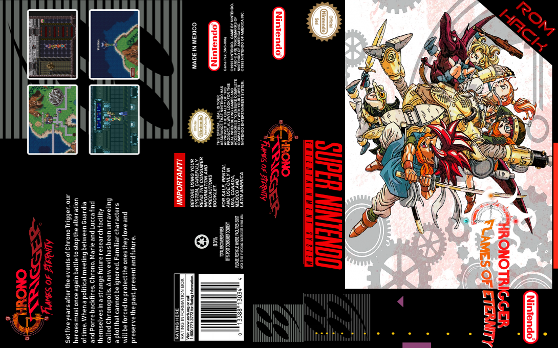 Chrono Trigger : Flames Of Eternity — box-texture (US)