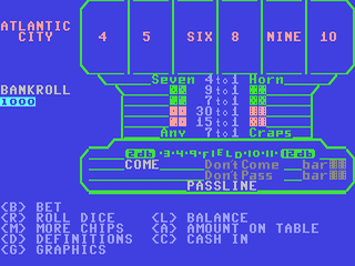 Casino Craps — ss (WOR)