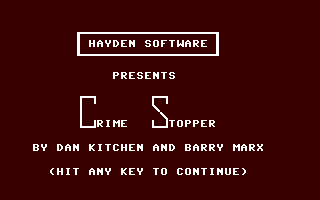 Crime Stopper — sstitle (WOR)