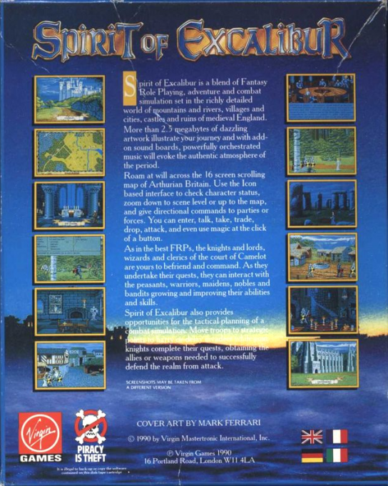 Spirit Of Excalibur — box-2D-back (EU)