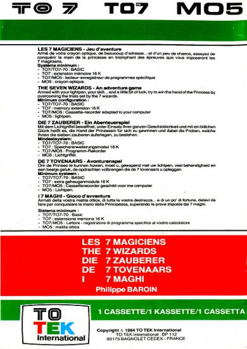 7 Magiciens, Les — box-2D-back (WOR)