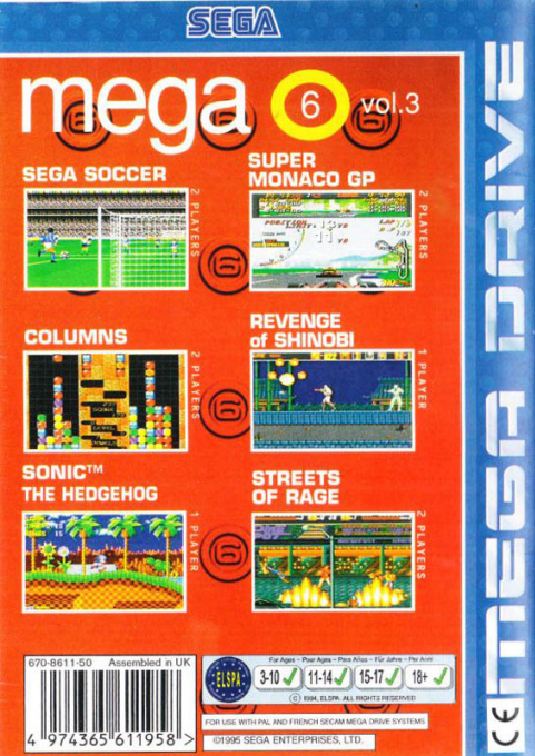 Mega Games 6 Vol. 3 — box-2D-back (EU)