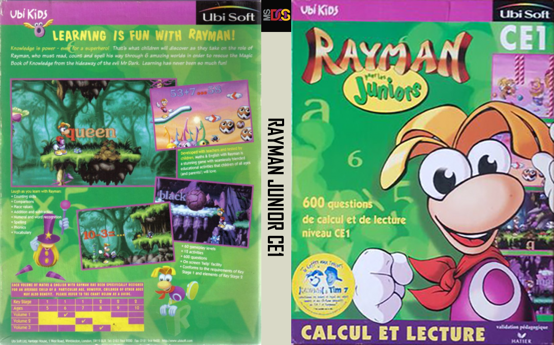 Maths And English With Rayman Volume 2 — box-texture (FR)