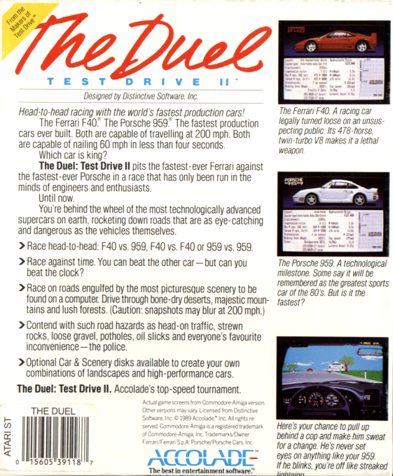 Duel, The - Test Drive 2 — box-2D-back (EU)