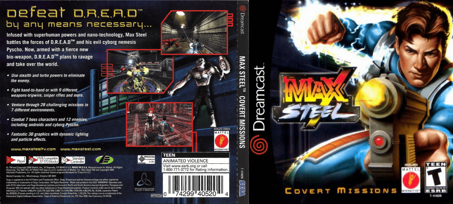 Max Steel Covert Missions — box-texture (US)