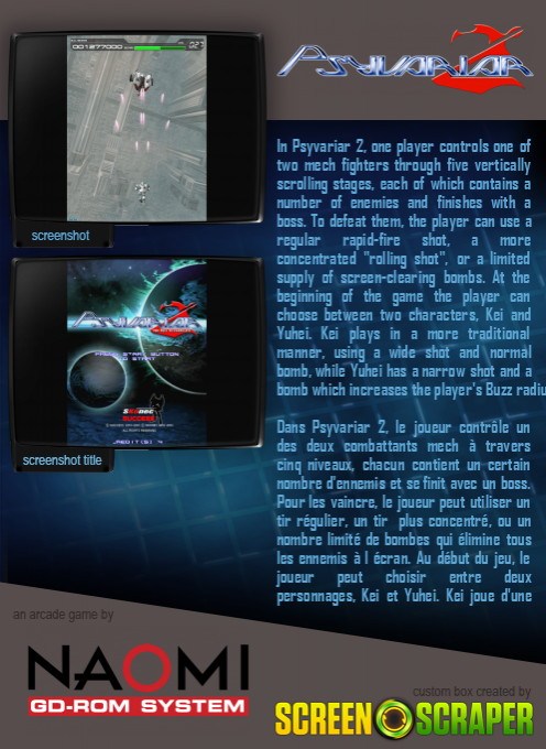 Psyvariar II : The Will To Fabricate — box-2D-back (SS)