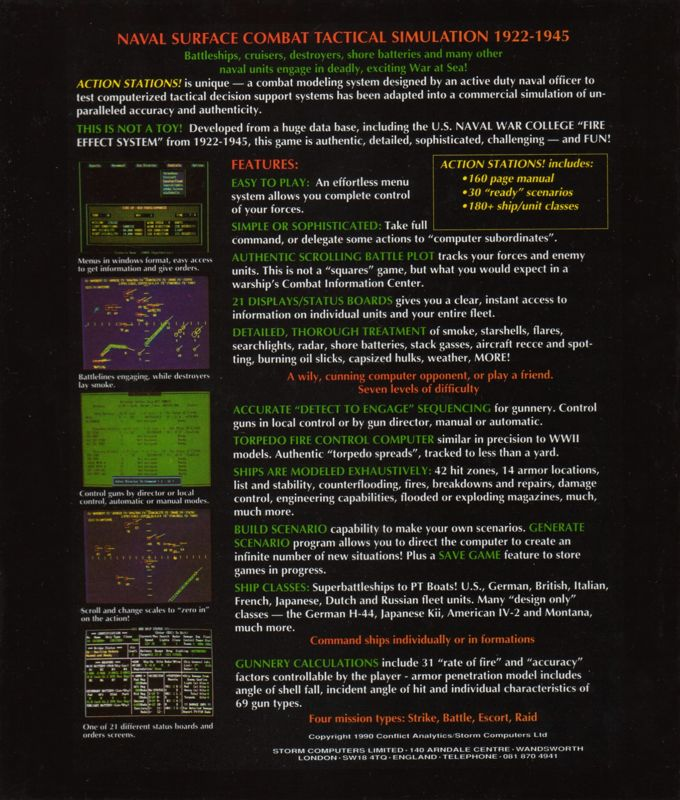 Action Stations! — box-2D-back (EU)