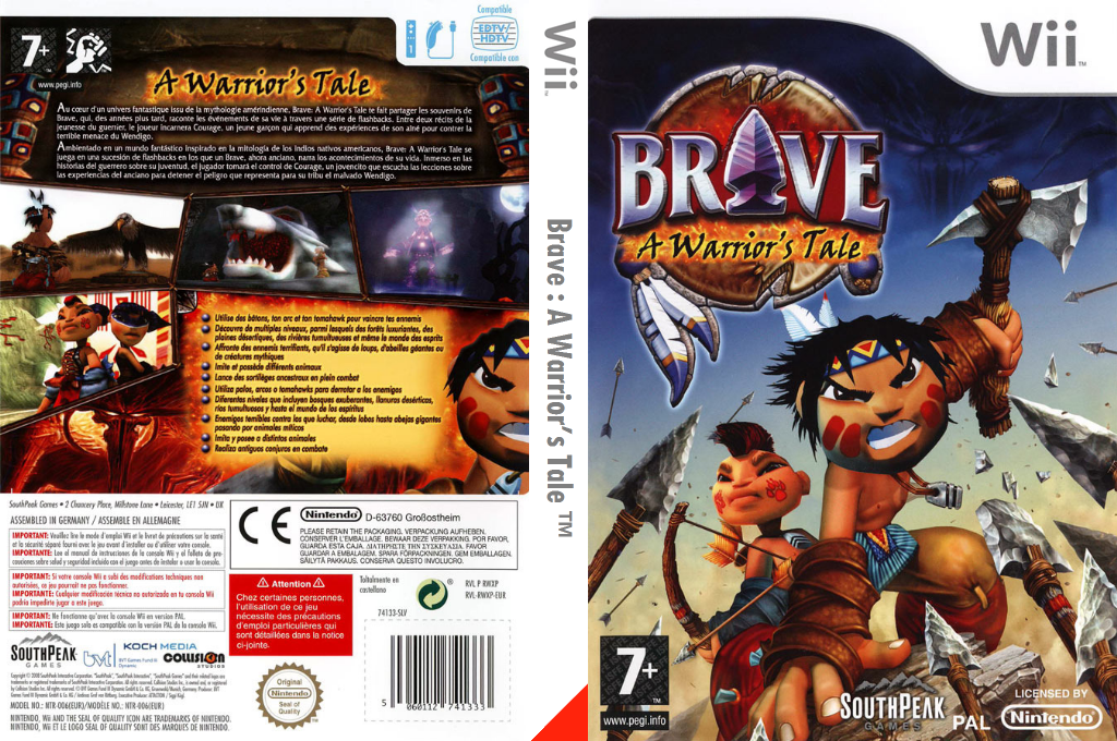Brave - A Warrior's Tale — box-texture (FR)